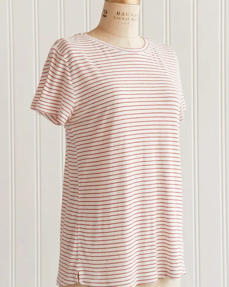 Artell Striped Tee - Cherry
