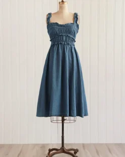 Backyard Gathering Denim Dress