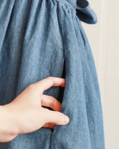 Backyard Gathering Denim Dress