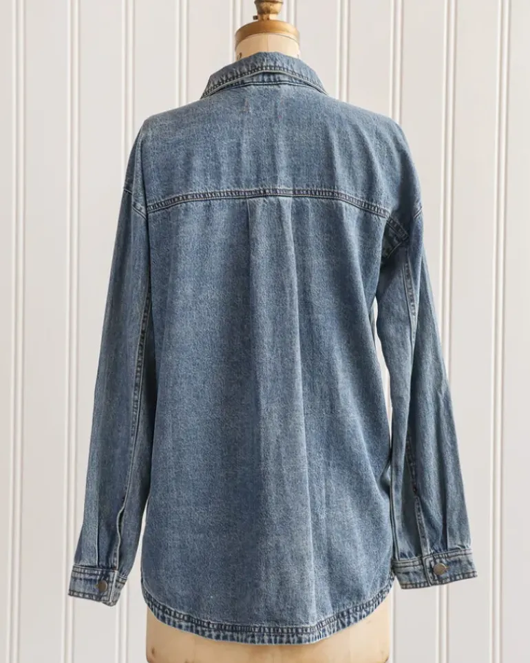 Boyfriend Denim Shacket