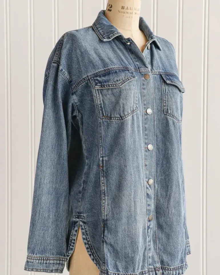 Boyfriend Denim Shacket