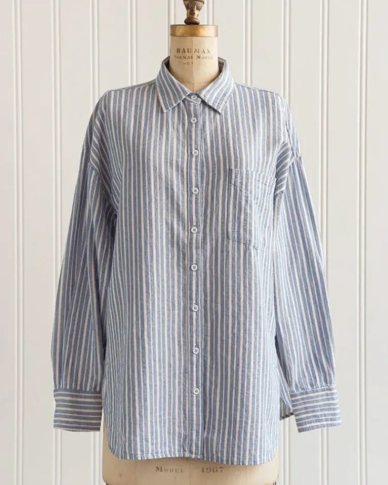 Brooklyn Boyfriend Striped Shirt