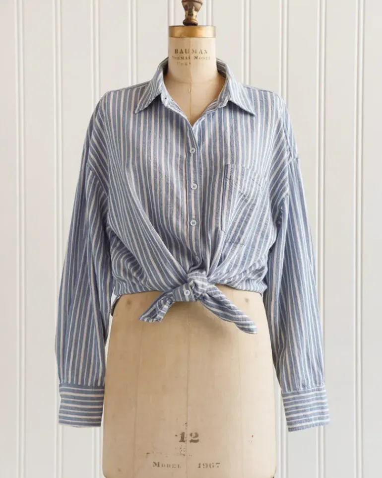 Brooklyn Boyfriend Striped Shirt