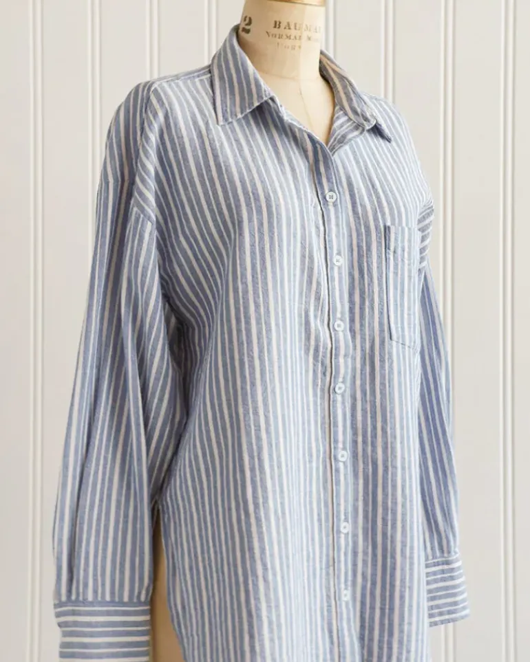 Brooklyn Boyfriend Striped Shirt
