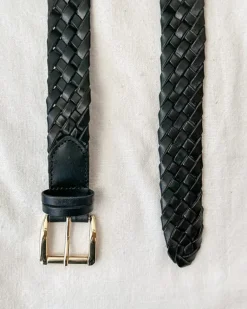 Callie Braided Belt - Black