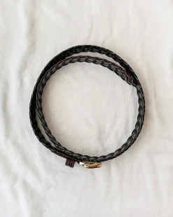 Callie Braided Belt - Brown