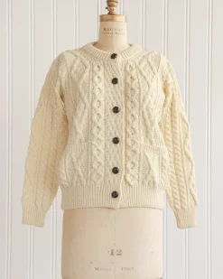 Corrough Wool Cardigan - Cream