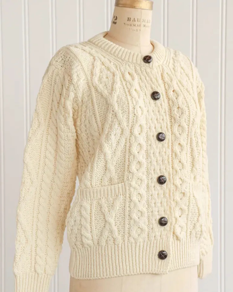 Corrough Wool Cardigan - Cream