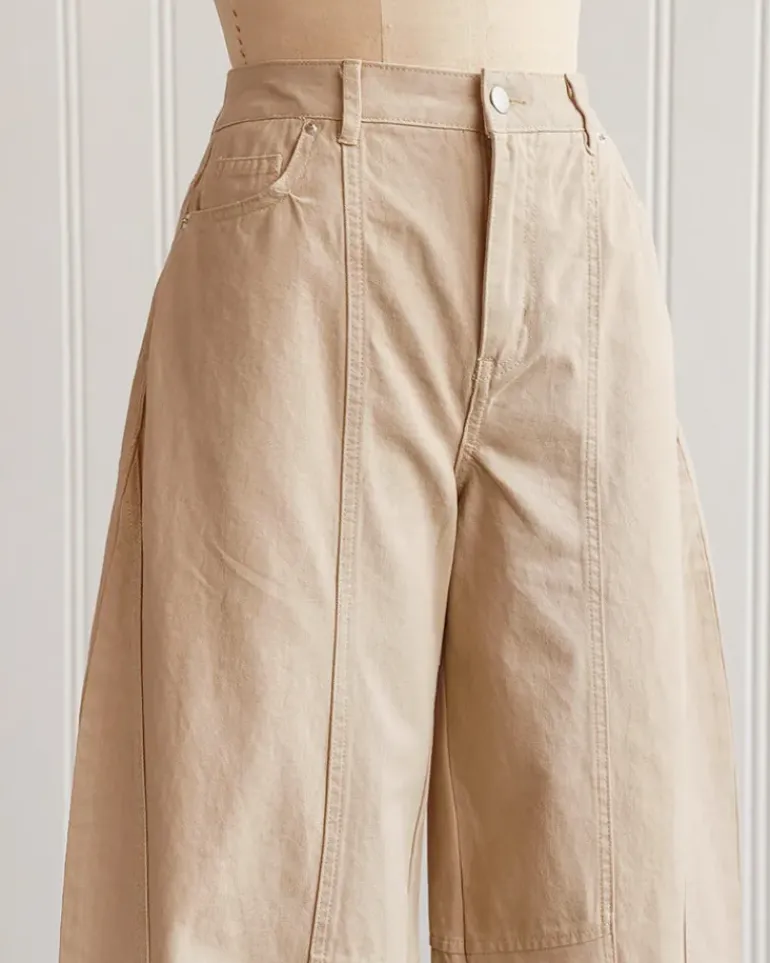 Hearnshaw Khaki Barrel Pants