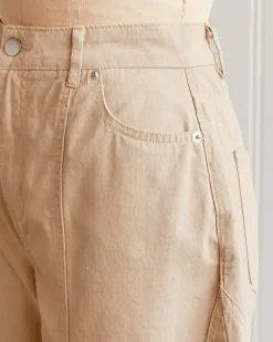 Hearnshaw Khaki Barrel Pants