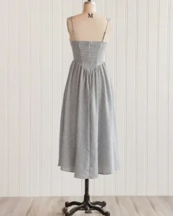 Lakeshire Striped Midi Dress