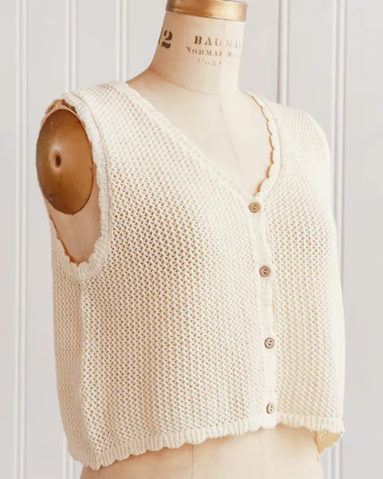 Laramie Knit Vest - Eggwash