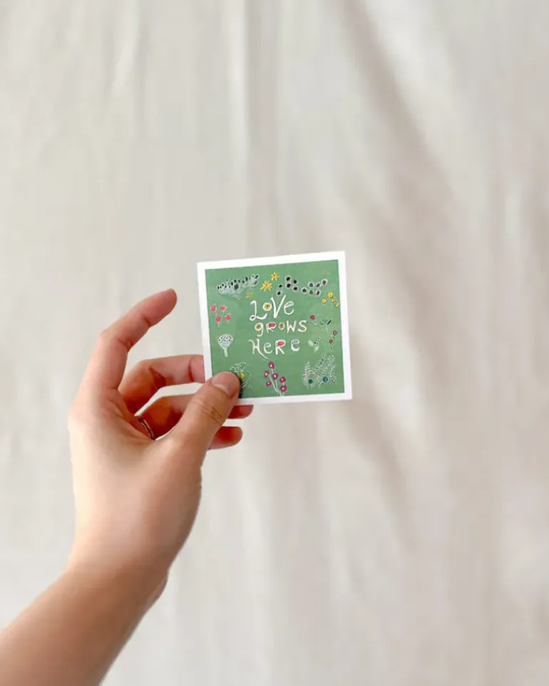 Love Grows Here Mini Card