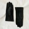 Martigny Button Gloves - Black