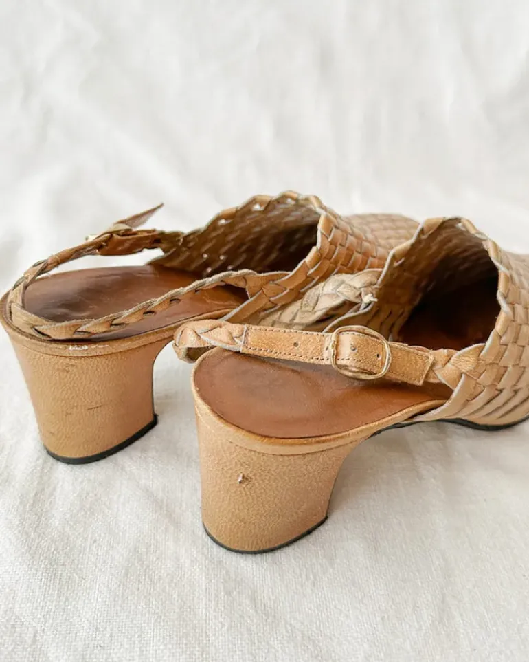 Moureze Woven Slingbacks