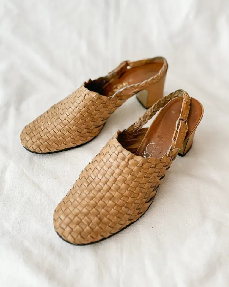Moureze Woven Slingbacks