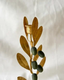 Olive Branch Candle Holder