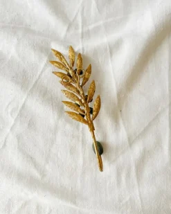 Olive Wall Hook in Gold