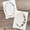 Oval Victorian Floral Card