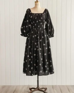 Penelope Bow Print Dress