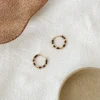 Saylor Enamel Hoop Earrings