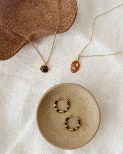 Saylor Enamel Hoop Earrings