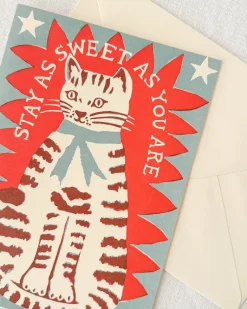 Sweet As You Are Cat Card