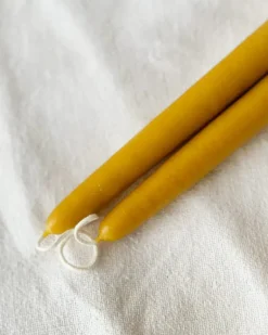 12" Taper Candles - Harvest Gold