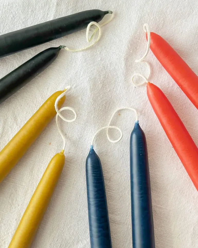 12" Taper Candles - Harvest Gold