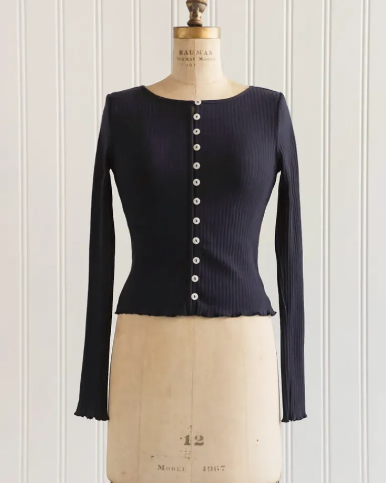 Tinsley Knit Top - Navy