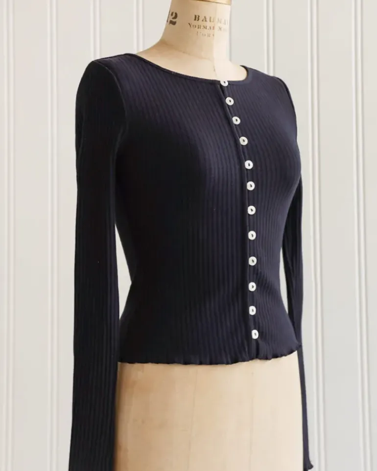 Tinsley Knit Top - Navy