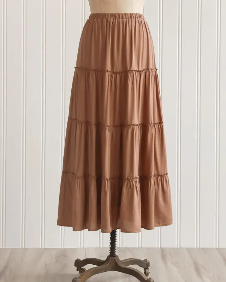 Valerie Tiered Midi Skirt