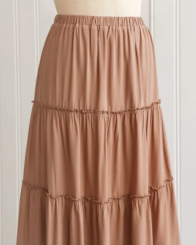 Valerie Tiered Midi Skirt