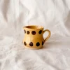 Yellow Brown Dot Creamer