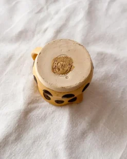 Yellow Brown Dot Creamer